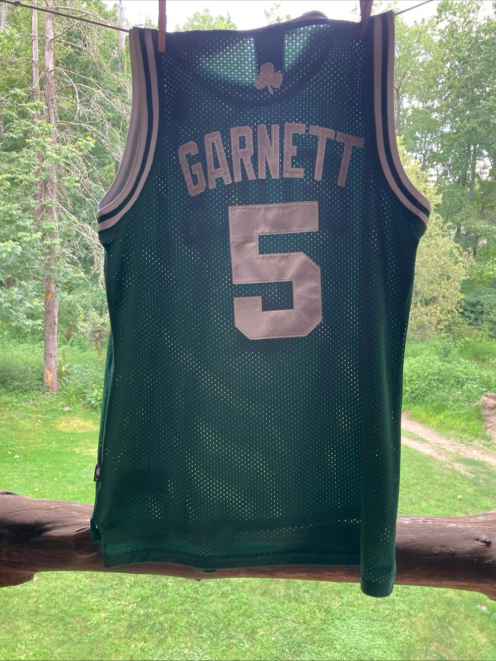 Celtics Garnett #5 Mesh Basketball adidas Jersey authentic Sz M